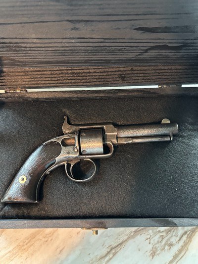 Very Rare Antique James Warner Pocket Revolver – .30 Rimfire
