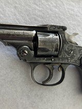 Meriden Firearms Co. Revolver “A.J. Aubrey” .32 S&W small frame double action top break factory engraved revolver *C&R* - 3 of 18