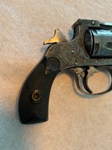 Meriden Firearms Co. Revolver “A.J. Aubrey” .32 S&W small frame double action top break factory engraved revolver *C&R* - 6 of 18