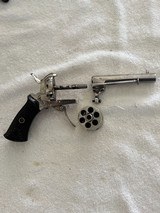 Very nice factory engraved Antique Belgium 7mm Pin fire Revolver  - 12 of 12