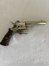 Antique European 7mm Pin fire 6 shot Revolver.