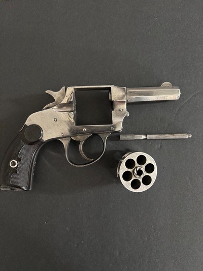 Nice Antique Hopkins & Allen No 6 Large frame double action .32 S&W revolver - Image 15 of 15