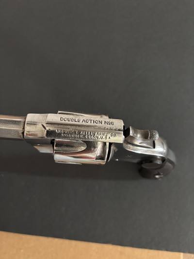 Nice Antique Hopkins & Allen No 6 Large frame double action .32 S&W revolver - Image 11 of 15