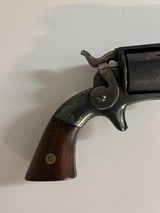 Antique Very Rare Allen & Wheelock Side hammer Pocket Revolver, .32RF caliber, 4-inch barrel, - 4 of 19