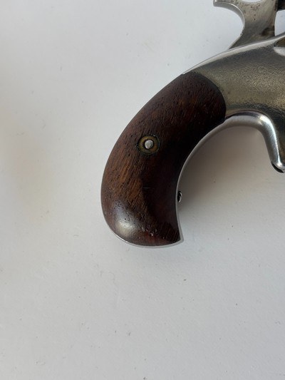 ANTIQUE Hopkins & Allen “Blue Jacket No 1 ,  spur trigger ,  .22 RF ,Single Action Revolver - Image 9 of 14