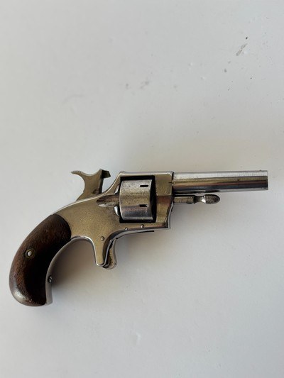 ANTIQUE Hopkins & Allen “Blue Jacket No 1 ,  spur trigger ,  .22 RF ,Single Action Revolver - Image 1 of 14
