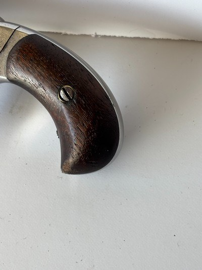 ANTIQUE Hopkins & Allen “Blue Jacket No 1 ,  spur trigger ,  .22 RF ,Single Action Revolver - Image 4 of 14