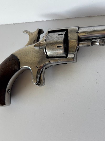 ANTIQUE Hopkins & Allen “Blue Jacket No 1 ,  spur trigger ,  .22 RF ,Single Action Revolver - Image 8 of 14