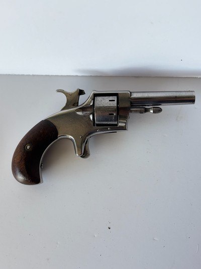 ANTIQUE Hopkins & Allen “Blue Jacket No 1 ,  spur trigger ,  .22 RF ,Single Action Revolver - Image 5 of 14