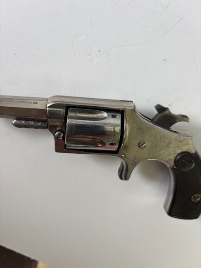 Rare Antique H&R Model 1 1/2  .32 RF Single Action spur trigger  revolver - Image 16 of 17