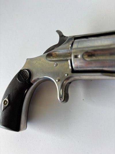Rare Antique H&R Model 1 1/2  .32 RF Single Action spur trigger  revolver - Image 6 of 17