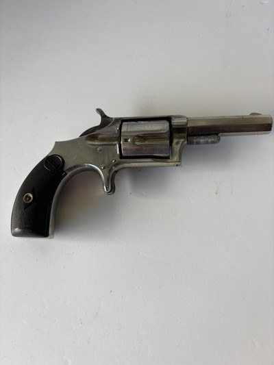 Rare Antique H&R Model 1 1/2  .32 RF Single Action spur trigger  revolver - Image 4 of 17