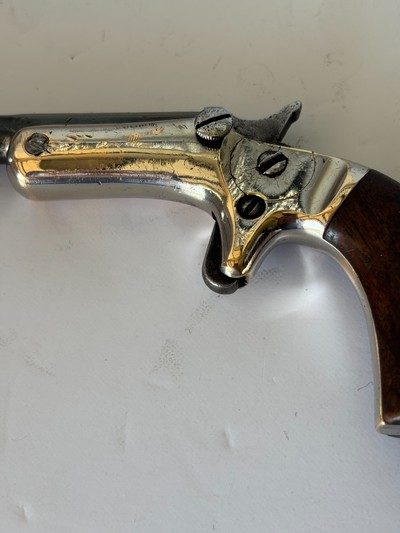 Nice Antique  J. Stevens Third model  Single shot .22RF Pistol. - Image 3 of 12