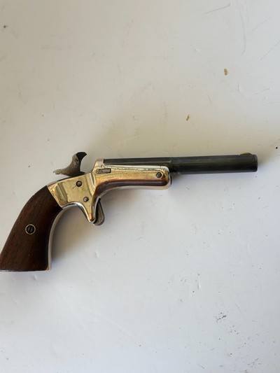 Nice Antique  J. Stevens Third model  Single shot .22RF Pistol. - Image 10 of 12