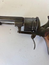 Rare nice Antique Belgium 7mm Pin fire double action Revolver  - 8 of 16