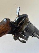 Rare nice Antique Belgium 7mm Pin fire double action Revolver  - 13 of 16