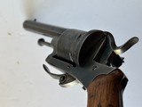 Rare nice Antique Belgium 7mm Pin fire double action Revolver  - 15 of 16