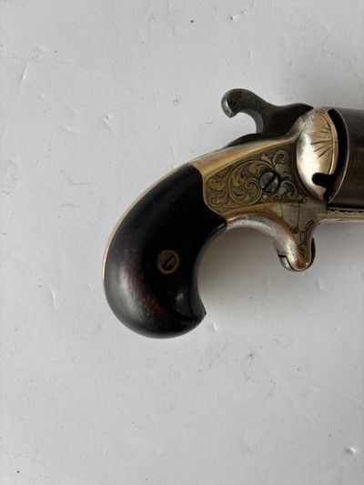 Moore’s Patent Firearms Co. Front Loading .32 cal Teat-fire single action spur trigger revolver. - Image 7 of 19