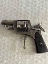 Rare Antique Belgium folding trigger .32 colt snub nose revolver. - 2 of 15
