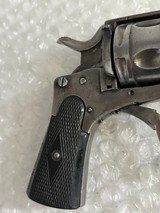 Rare Antique Belgium folding trigger .32 colt snub nose revolver. - 8 of 15