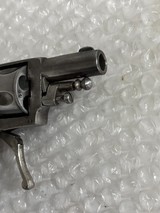 Rare Antique Belgium folding trigger .32 colt snub nose revolver. - 7 of 15