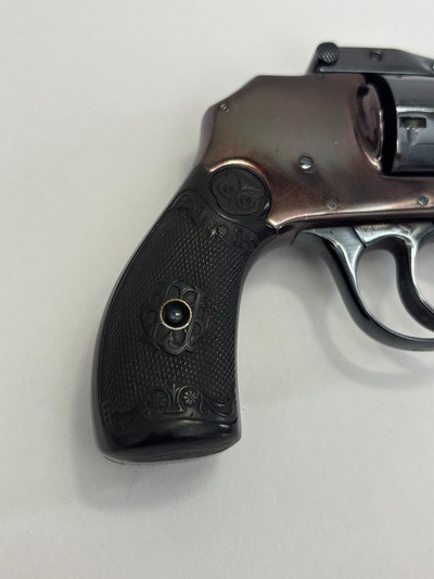 Iver Johnson top break 3rd model .32 S&Whammerless revolver - custom finish - holster - C&R OK - Image 7 of 20
