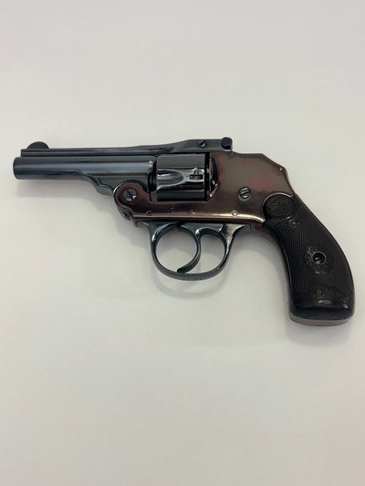 Iver Johnson top break 3rd model .32 S&Whammerless revolver - custom finish - holster - C&R OK - Image 1 of 20