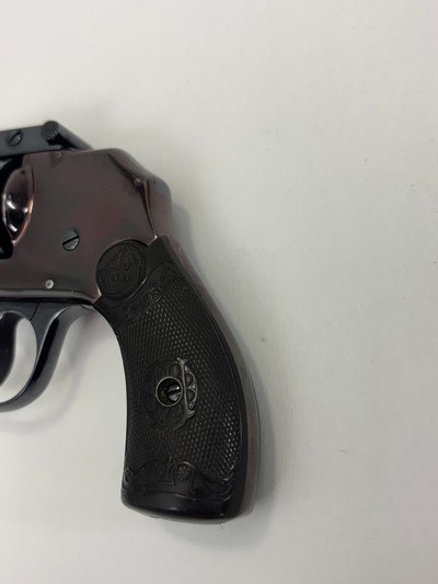 Iver Johnson top break 3rd model .32 S&Whammerless revolver - custom finish - holster - C&R OK - Image 3 of 20