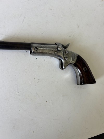 J. Stevens No. 41 4th model .22 rimfire  Pistol  C&R OK - - Image 4 of 16