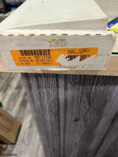 Ruger 77 Mark II RSI stainless 257 Roberts NIB