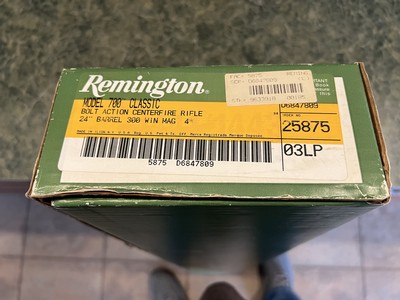 Remington 700 Classic 300 Win Magnum NIB