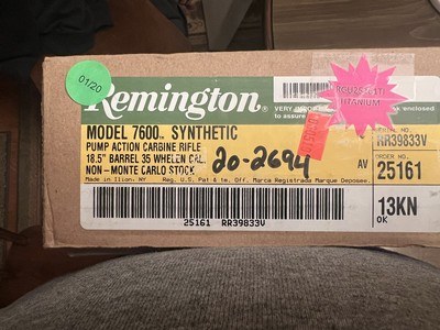 Remington 7600 Carbine Titanium 35 Whelen NIB - Image 12 of 13