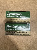 Remington Premier Accutip 221 Rem Fireball 2 factory boxes