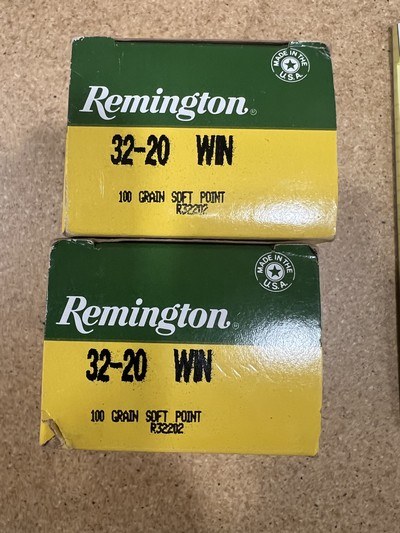 Remington 32-20 win 2 factory full boxes