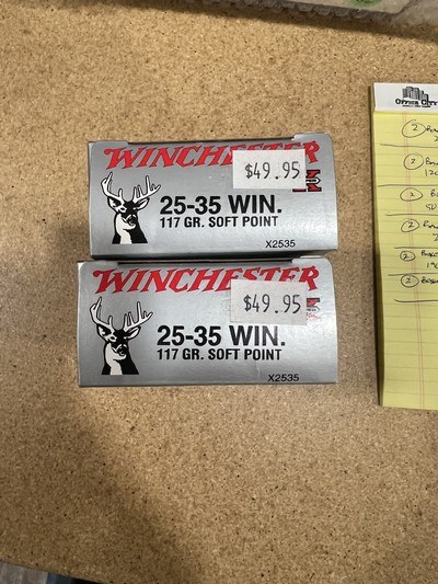 Winchester 25-35 win 2 factory boxes