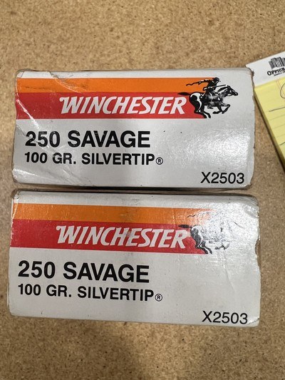 Winchester Super X 250 Savage 2 factory boxes