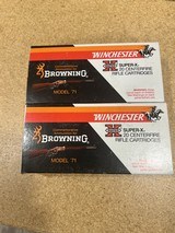 Winchester 348 Win Browning 71 edition 2 factory boxes - 2 of 5