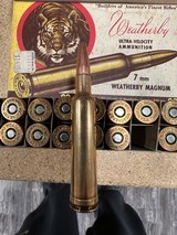 Weatherby 7mm Wby Mag 154 grain soft point 3 factory full picture boxes - 4 of 4