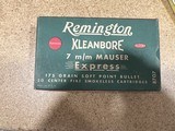Remington Kleanbore 7mm Mauser factory full box - 1 of 6