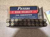 Peters High Velocity 244 Rem factory ammo - 4 of 6