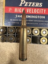 Peters High Velocity 244 Rem factory ammo - 6 of 6