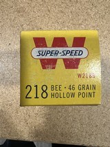 Winchester Super Speed 218 Bee factory ammo - 2 of 5