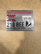 Winchester Super X 218 Bee factory ammo - 1 of 5