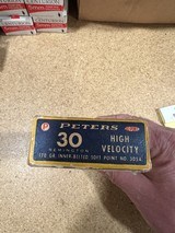 Peters High Velocity 30 Remington factory ammo - 1 of 6