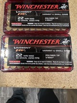 Winchester Varmint HV 22 Win Magnum 5 factory full boxes - 2 of 3