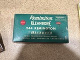 Remington Kleanbore 244 Rem 1 factory full box - 1 of 5