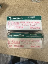 Remington 6.5 Rem Magnum 2 factory full boxes - 1 of 5