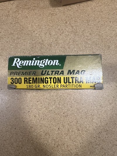 Remington Premier Ultra Magnum 300 Rem Ultra Mag 1 box factory ammo - Image 1 of 5