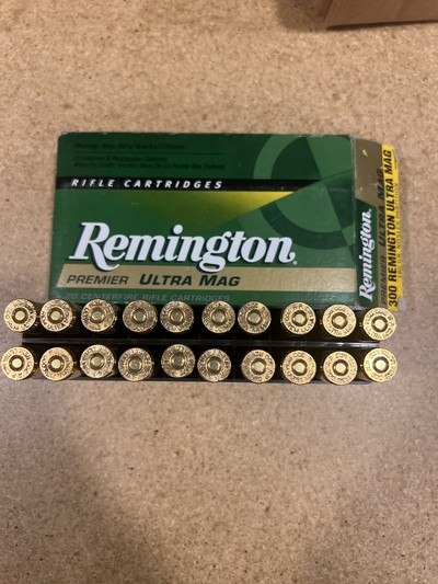 Remington Premier Ultra Magnum 300 Rem Ultra Mag 1 box factory ammo - Image 3 of 5