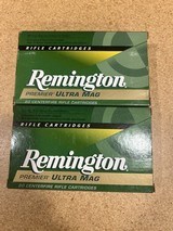 Remington Premier Ultra Mag 300 Rem Ultra Mag 2 factory full boxes - Image 2 of 5